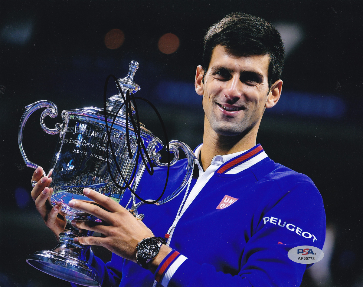 Novak Djokovic Tennis US Open Olympics Signed Autograph 8x10 Photo With PSA/DNA COA 1