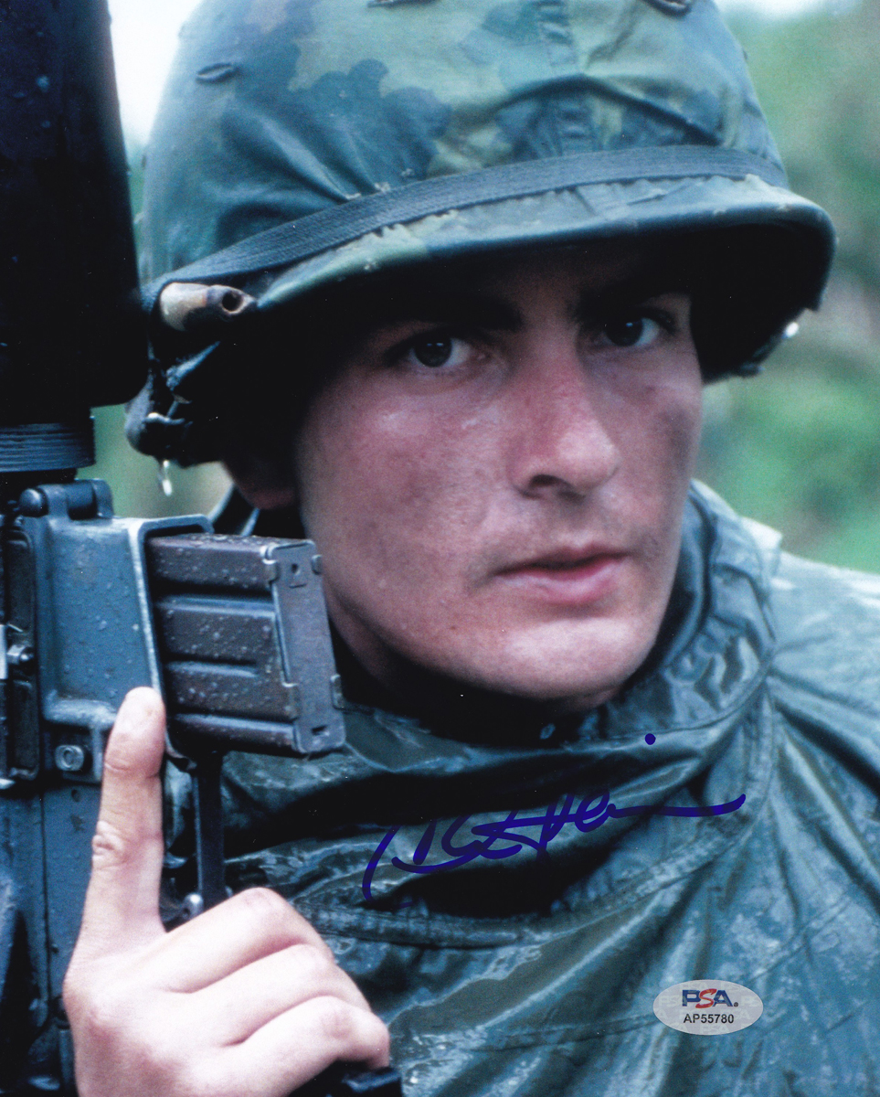 Charlie Sheen Major League Signed Autograph 8x10 Photo With PSA/DNA COA A