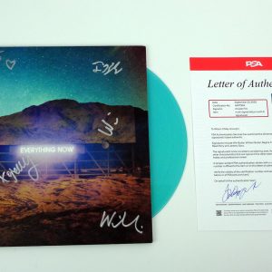 Arcade Fire Band Signed Autograph Everything Now Vinyl Record Album With PSA/DNA COA