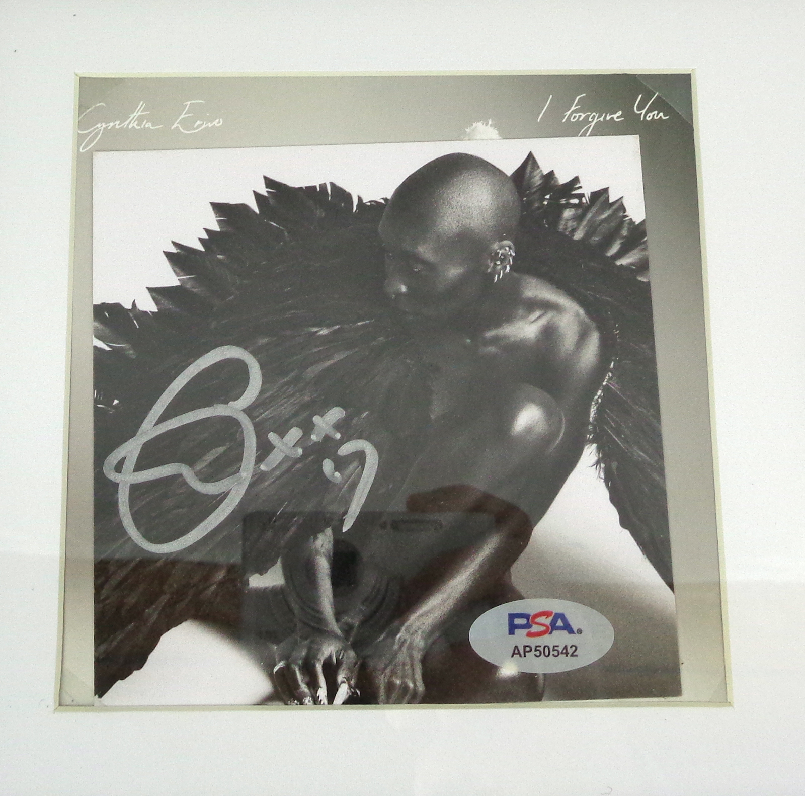 Cynthia Erivo Wicked Elphaba Signed Autograph I Forgive You CD Framed With PSA/DNA COA B - Image 2