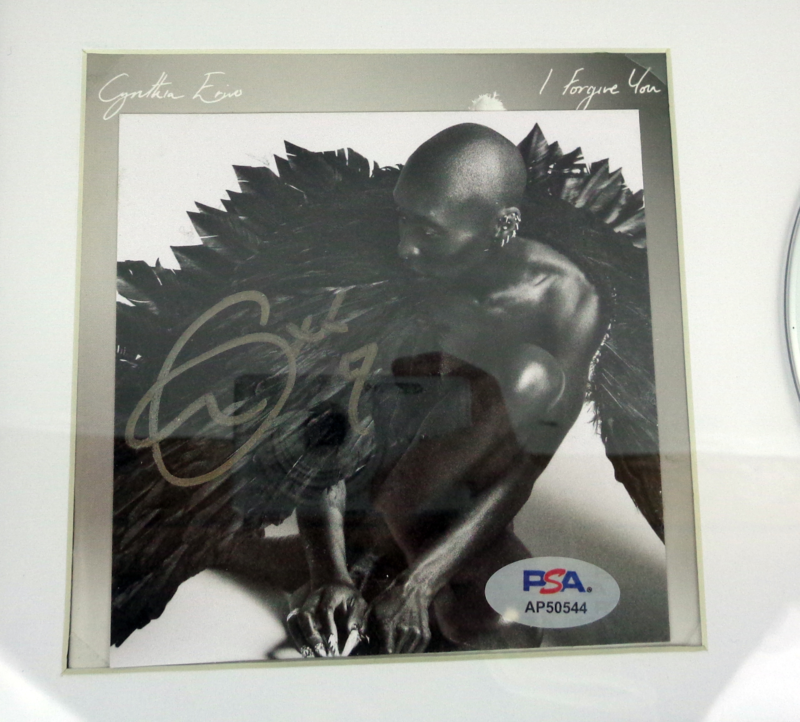 Cynthia Erivo Wicked Elphaba Signed Autograph I Forgive You CD Framed With PSA/DNA COA A - Image 2