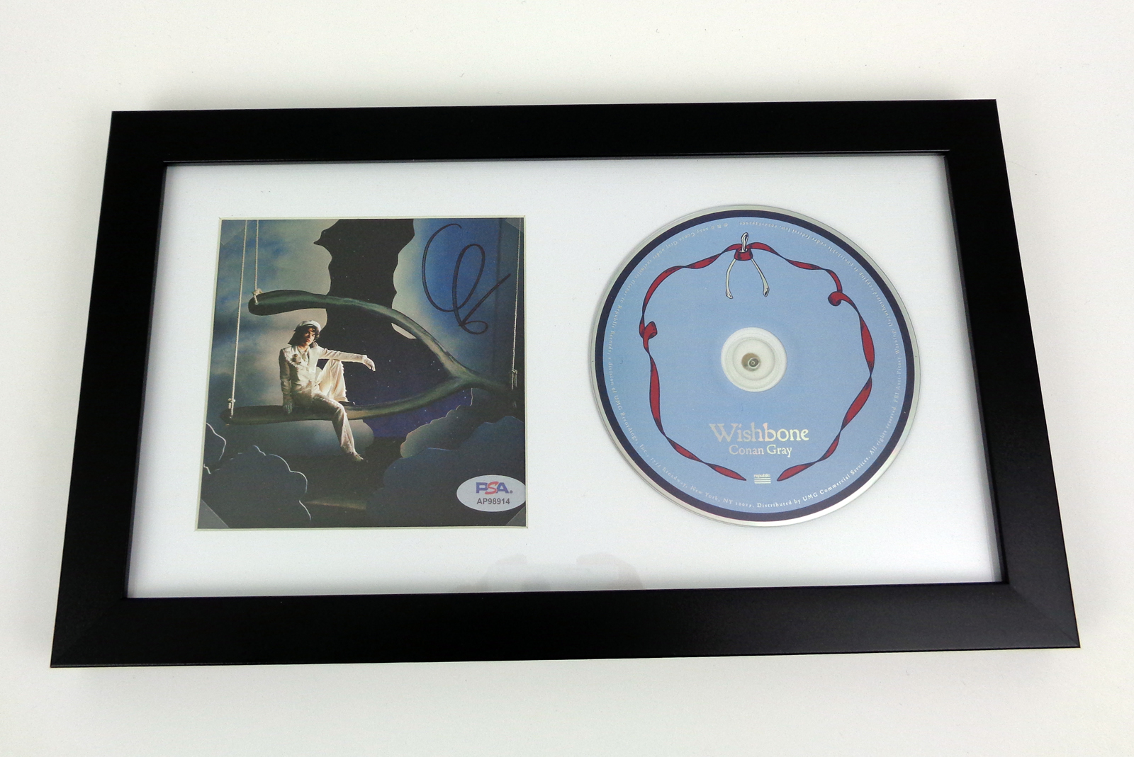 Conan Gray Signed Autograph Wishbone CD Framed PSA/DNA COA