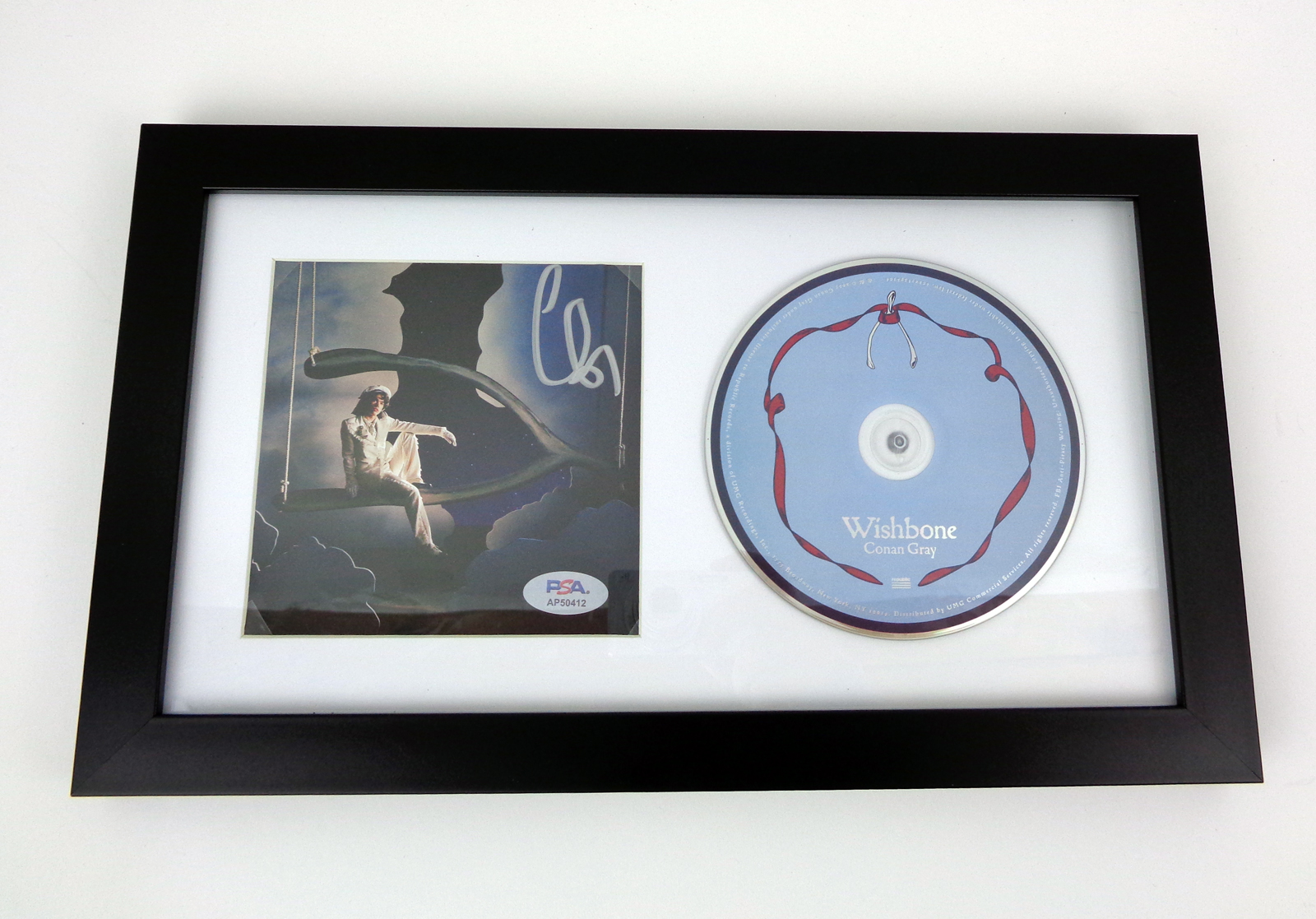 Conan Gray Signed Autograph Wishbone CD Framed With PSA/DNA COA B