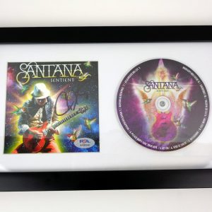 Carlos Santana Signed Autograph Sentient CD Framed With PSA/DNA COA A