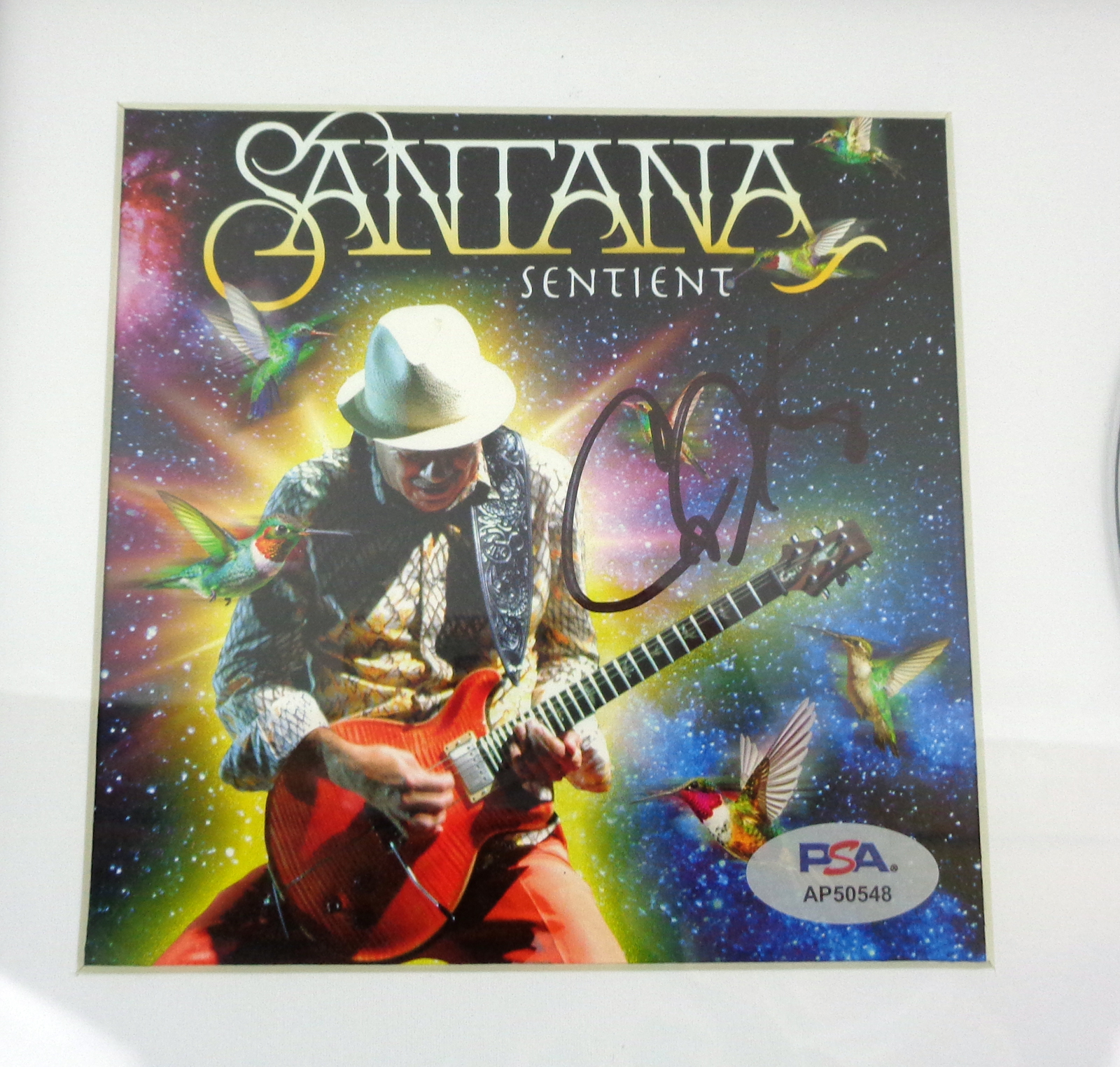Carlos Santana Signed Autograph Sentient CD Framed With PSA/DNA COA A - Image 2