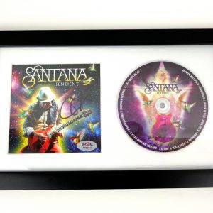 Carlos Santana Signed Autograph Sentient CD Framed With PSA/DNA COA B