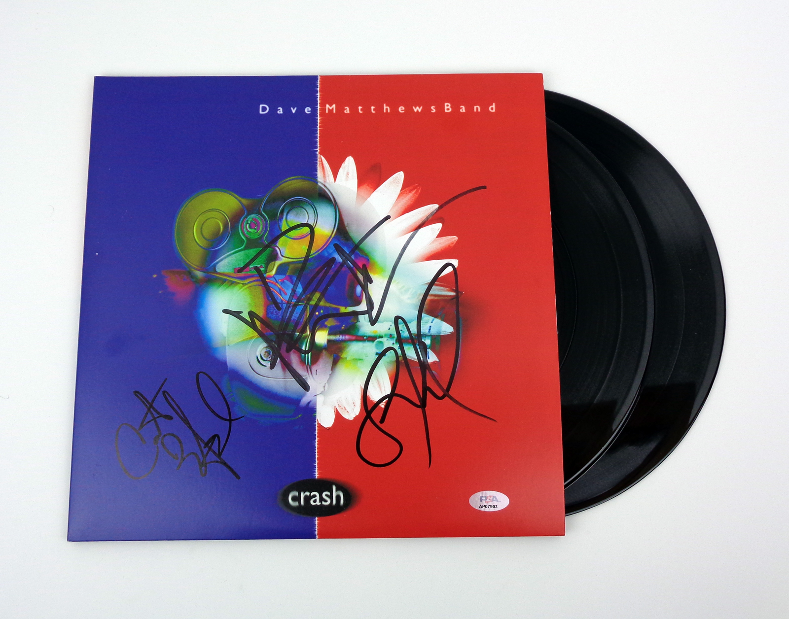 Dave Matthews Band DMB Signed Autograph Crash Vinyl Record Album With PSA/DNA COA - Image 2