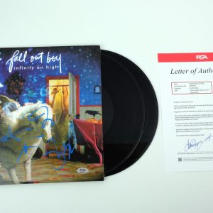 Fall Out Boy FOB Band Signed Autograph Infinity On High Vinyl Record Album With PSA/DNA COA