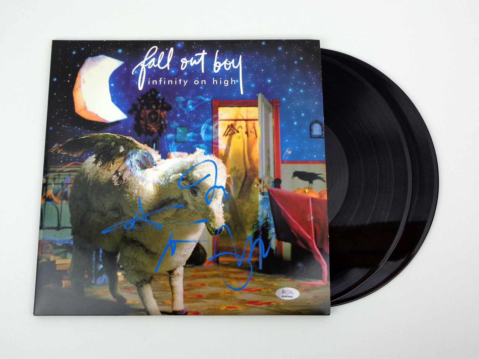 Fall Out Boy FOB Band Signed Autograph Infinity On High Vinyl Record Album With PSA/DNA COA - Image 2