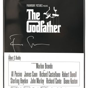 Francis Ford Coppola Signed Autograph The Godfather Full Size Movie Poster With PSA/DNA COA
