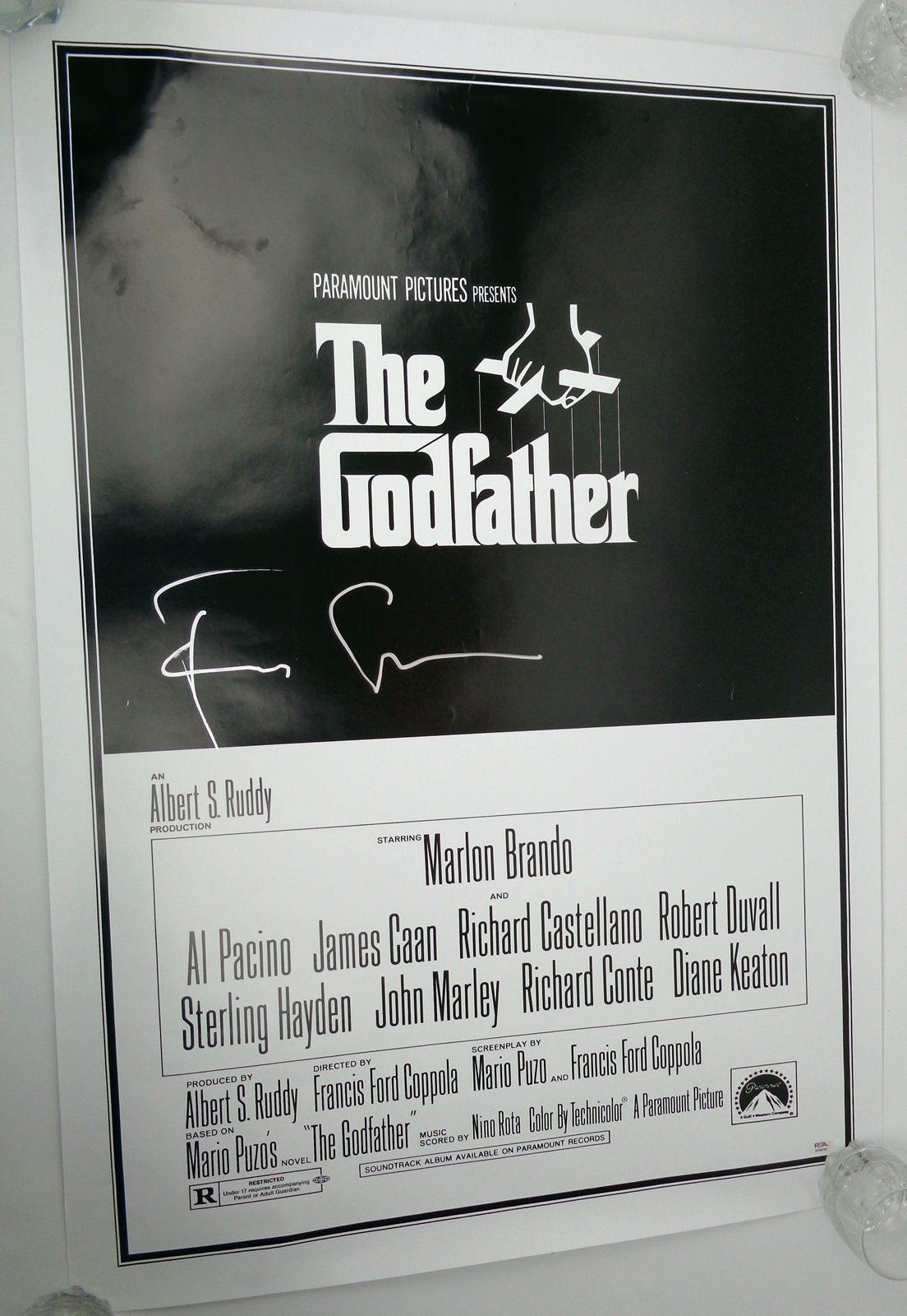 Francis Ford Coppola Signed Autograph The Godfather Full Size Movie Poster With PSA/DNA COA - Image 2