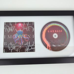Garbage Band Signed Let All That Imagine Be The Light CD Framed With PSA/DNA COA A