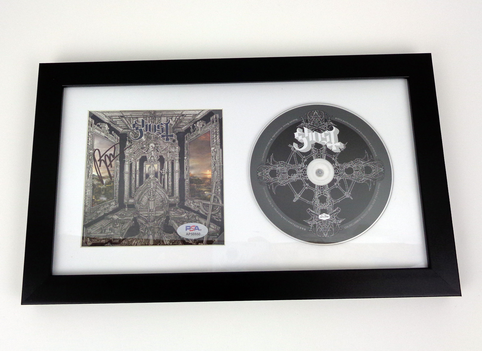Tobias Forge Papa Ghost Signed Autograph Skeleta CD Framed With PSA/DNA COA B
