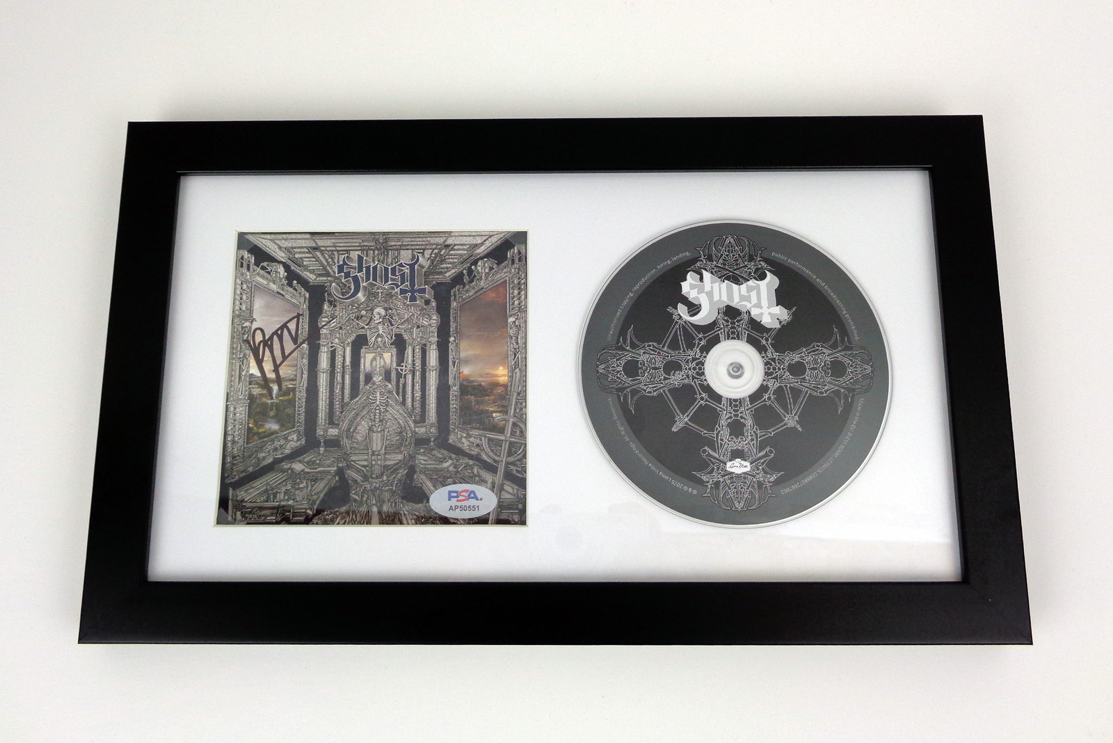 Tobias Forge Papa Ghost Signed Autograph Skeleta CD Framed With PSA/DNA COA A