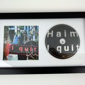 Haim Sisters Band Signed Autograph I Quit CD Framed With PSA/DNA COA B