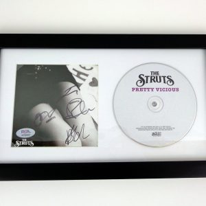 The Struts Band Signed Autograph Pretty Vicious CD Framed With PSA/DNA COA A