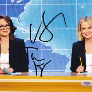 Tina Fey & Amy Poehler SNL Signed Autograph 8x10 Photo With PSA/DNA COA A