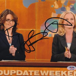 Tina Fey & Amy Poehler SNL Signed Autograph 8x10 Photo With PSA/DNA COA D