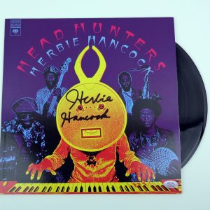 Herbie Hancock Signed Autograph Head Hunters Vinyl Record Album PSA/DNA COA