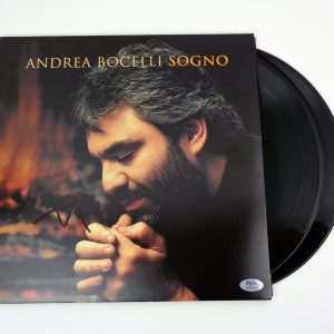 Andrea Bocelli Signed Autograph Sogno Vinyl Record Album With PSA/DNA COA