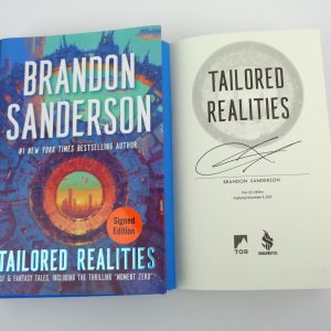 Brandon Sanderson Signed Autograph Tailored Realities Hardcover Book With PSA/DNA COA B