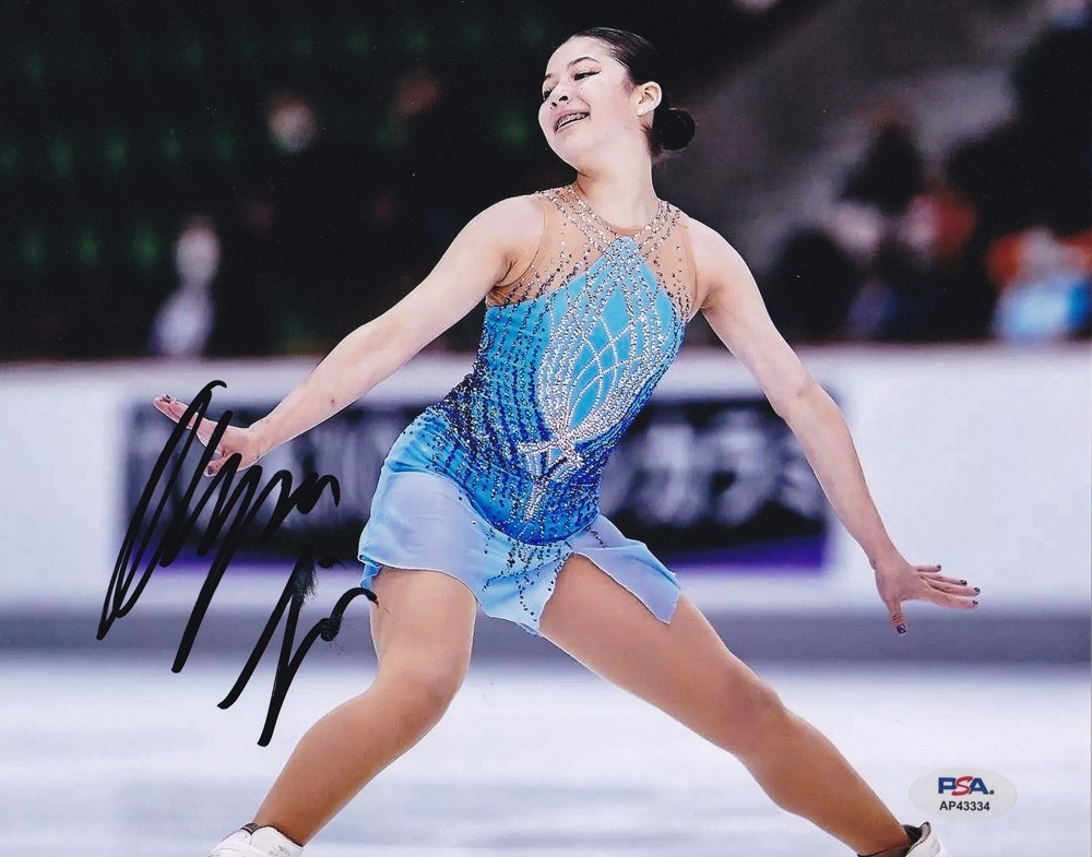 Alysa Liu Figure Skating 2026 Olympics Signed Autograph 8x10 Photo PSA/DNA COA C