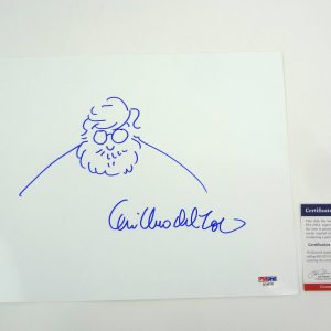 Guillermo Del Toro The Shape of Water Signed Autograph Self Sketch With PSA/DNA COA