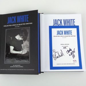 Jack White Stripes Signed Full Autograph Collected Lyrics Book Vol 1 With PSA/DNA COA