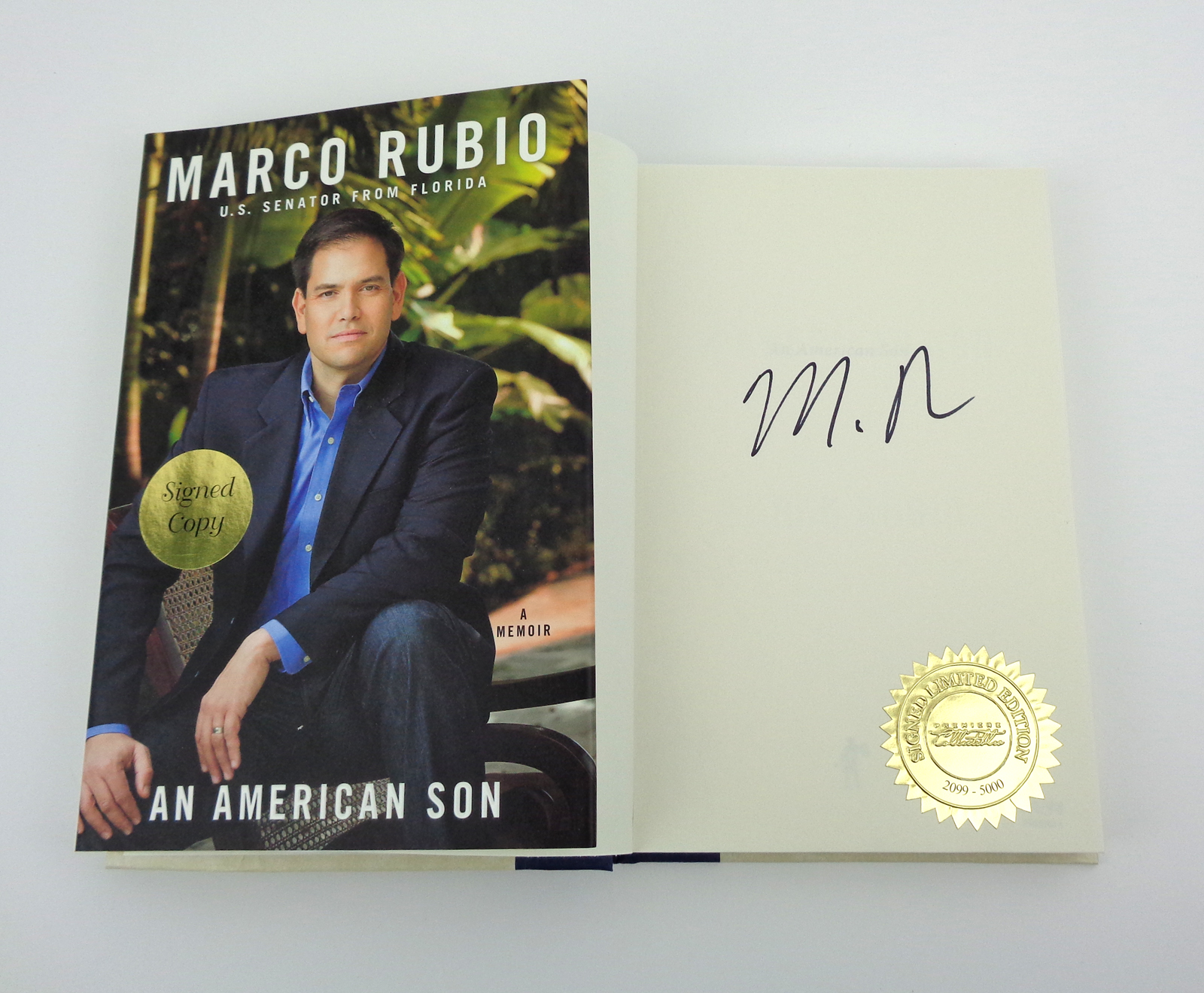 Marco Rubio Signed An American Son 1st Edition Limited Edition Book With PSA/DNA COA B