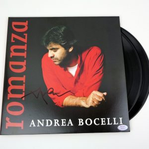 Andrea Bocelli Signed Autograph Romanza Vinyl Record Album With PSA/DNA COA