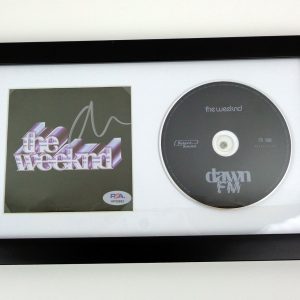 The Weeknd Signed Autograph Dawn FM CD Framed With PSA/DNA COA B