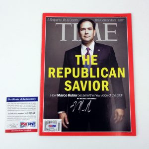 Marco Rubio Secretary of State Signed Autograph Time Magazine PSA/DNA COA