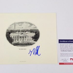 Marco Rubio Signed Engraving PSA COA