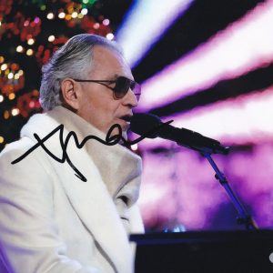 Andrea Bocelli Legendary Opera Singer Signed Autograph 8x10 Photo PSA/DNA COA C