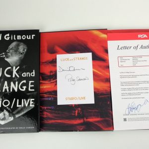 David Gilmour Pink Floyd Signed Autograph Luck And Strange Live Book PSA/DNA COA