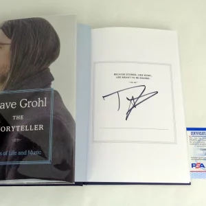 Dave Grohl Foo Fighters Signed Autograph The Storyteller Book With PSA/DNA COA