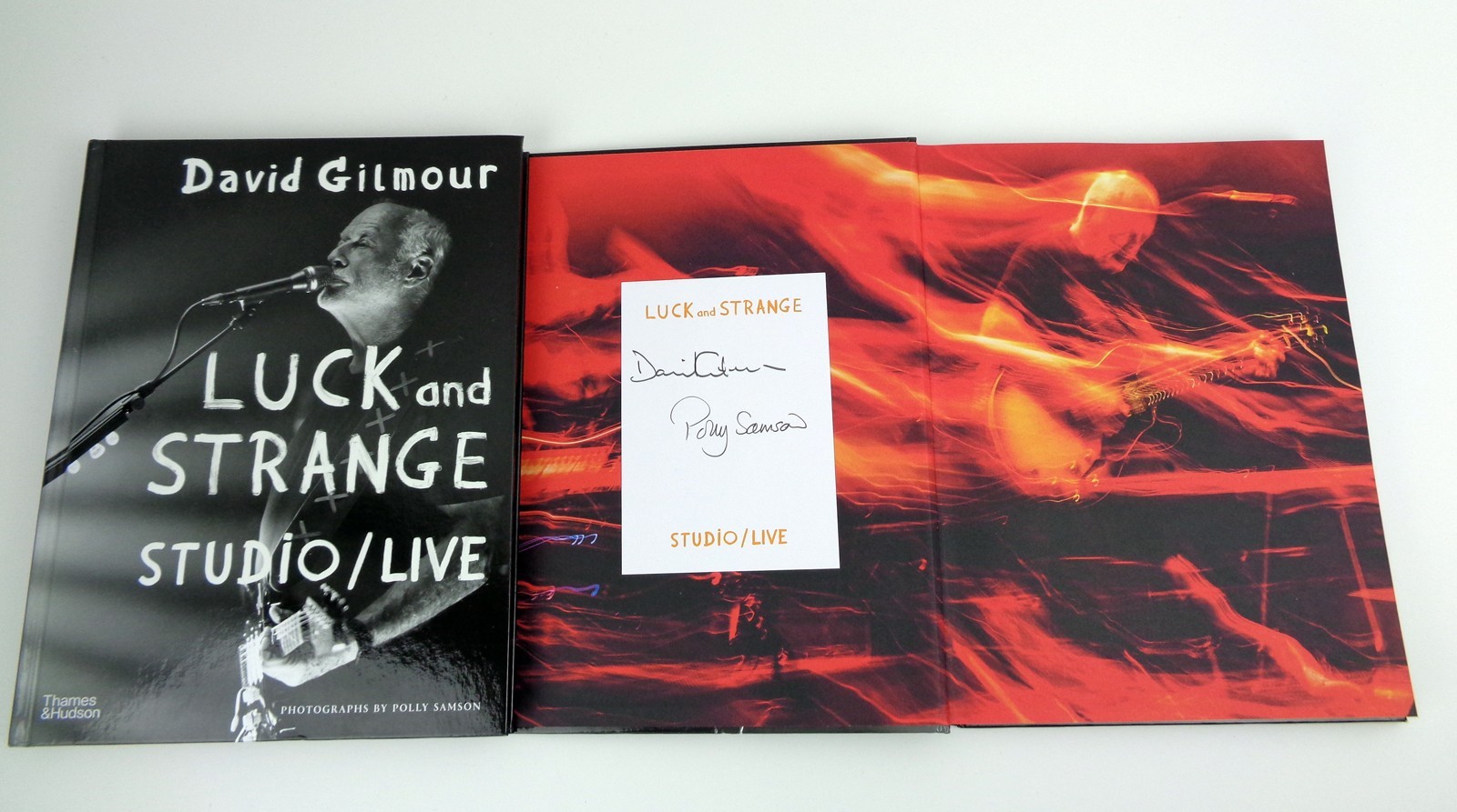 David Gilmour Pink Floyd Signed Autograph Luck And Strange Live Book PSA/DNA COA