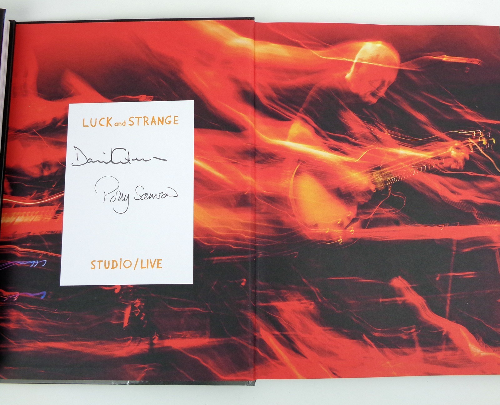 David Gilmour Pink Floyd Signed Autograph Luck And Strange Live Book PSA/DNA COA