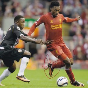 Daniel Sturridge Liverpool Legend Signed Autograph 8x10 Photo PSA/DNA COA #1