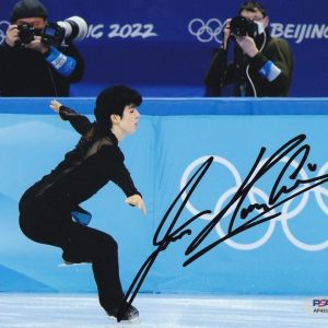 Junhwan Cha Korea 2026 Olympics Skating Signed 8x10 Photo With PSA/DNA COA B