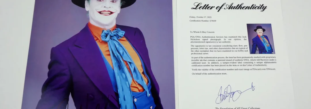 Happy Birthday Jack Nicholson: Signed Memorabilia From Four of His Most Iconic Films