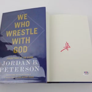 Jordan Peterson Signed Autograph We Who Wrestle With God Book With PSA/DNA COA B