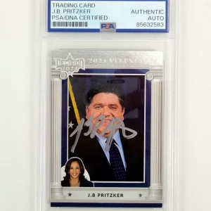 JB Pritzker Governor President 2028 Signed Auto Decision 2024 Card With PSA/DNA COA