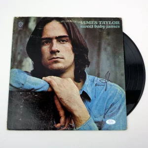 James Taylor JT Signed Autograph Sweet Baby James Vinyl Record Album With PSA/DNA COA