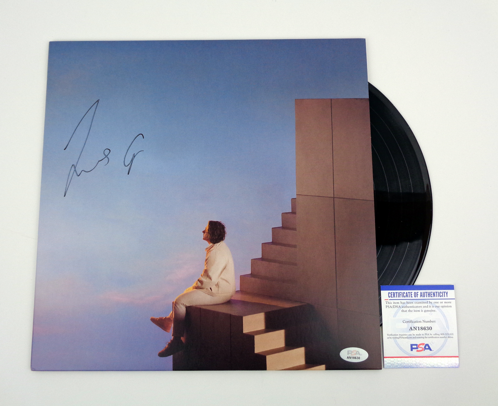 Lewis Capaldi Signed Autograph Broken By Desire Vinyl Record Album PSA/DNA COA