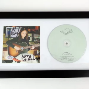 Laufey Signed Autograph A Matter of Time CD W/ Inscription Framed With PSA/DNA COA