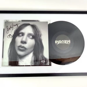 Lady Gaga Signed Autograph Mayhem Vinyl Record Album Framed With PSA/DNA COA