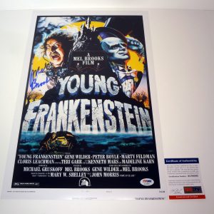 Mel Brooks Director Signed Autograph Young Frankenstein Movie Poster With PSA/DNA COA
