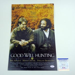 Matt Damon Signed Autograph Good Will Hunting Movie Poster PSA/DNA COA
