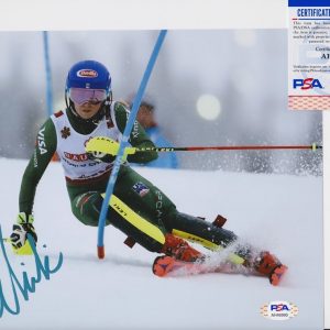 Mikaela Shiffrin 2026 Milan Olympics Signed Autograph 8x10 Photo With PSA/DNA COA AD